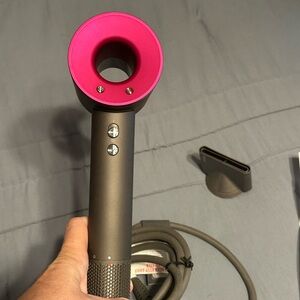 Dyson Pink and Gray Hair Dryer